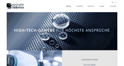 Desktop Screenshot of corporate-fabrics.de