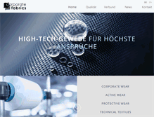 Tablet Screenshot of corporate-fabrics.de